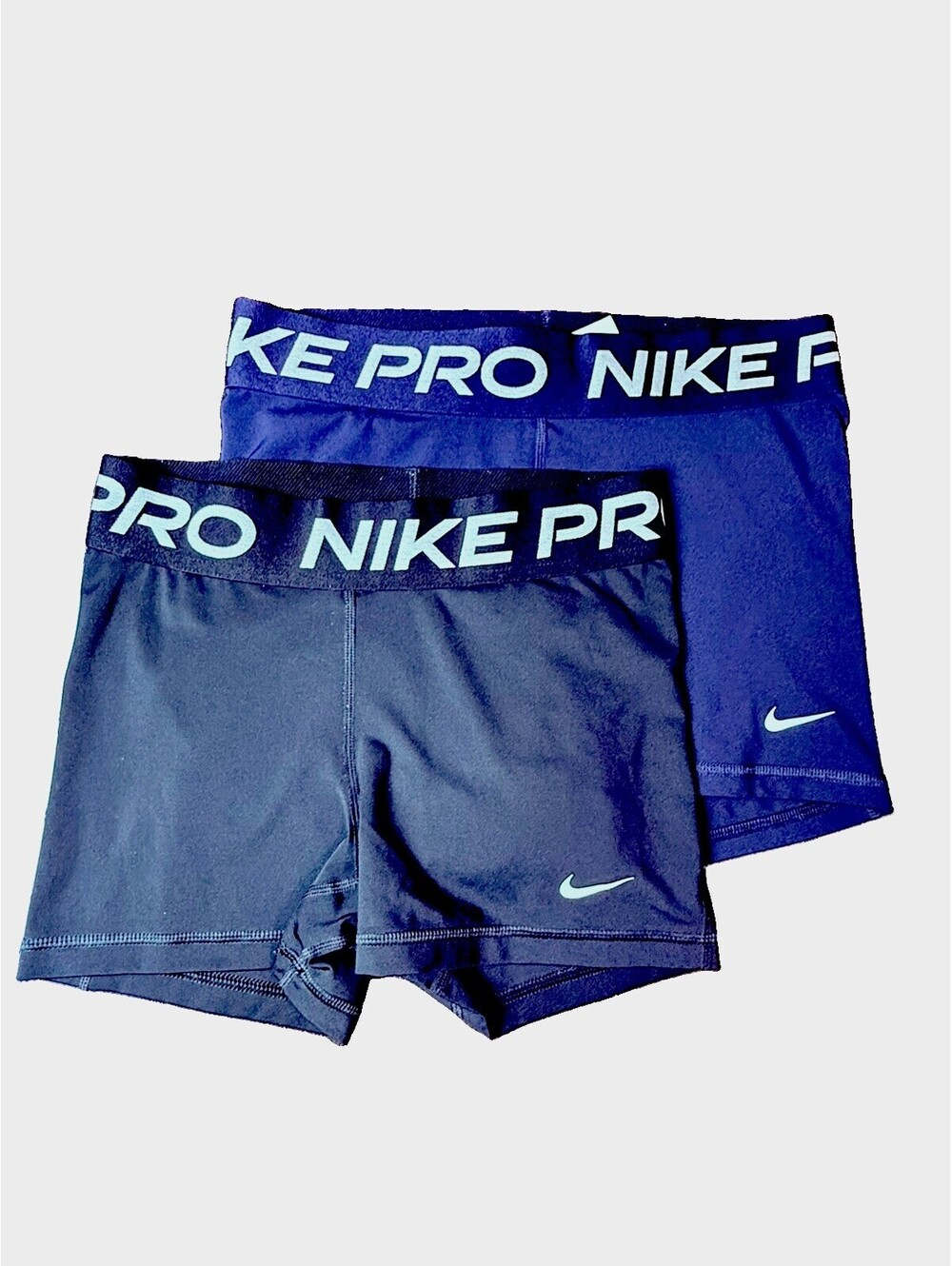 Nike Pros Dry Fit Womens Shorts Size 1 Small-1Medium Quantity of 2